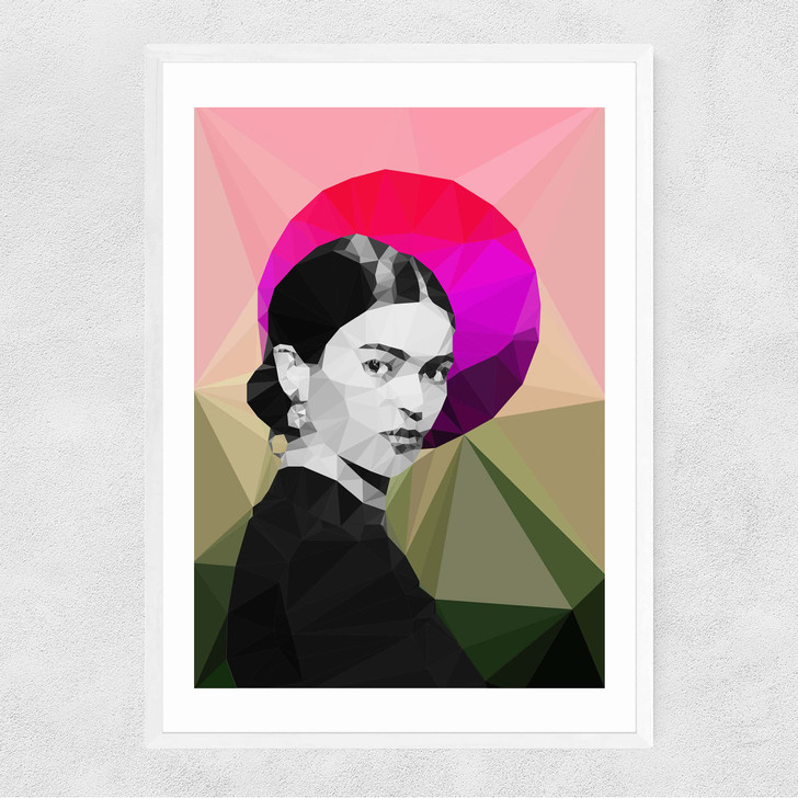 Frida Sunrise Narrow White Frame