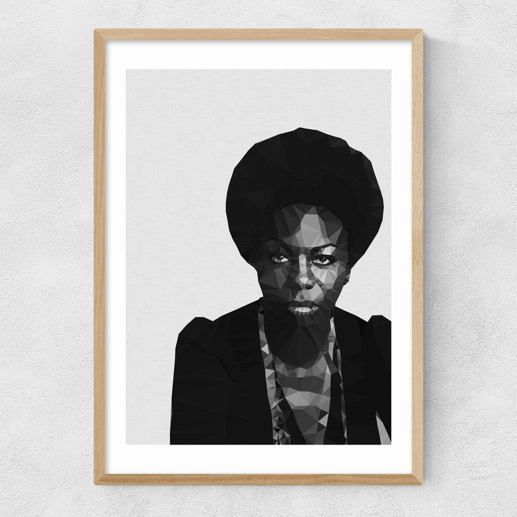 Nina Simone Narrow Oak Frame Nina Simone Narrow Oak Frame