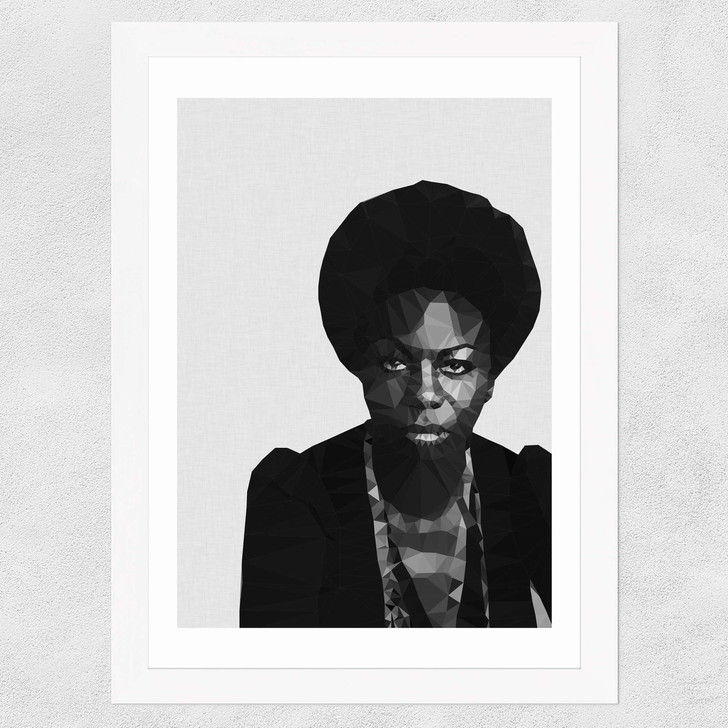 Nina Simone Wide White Frame Nina Simone Wide White Frame