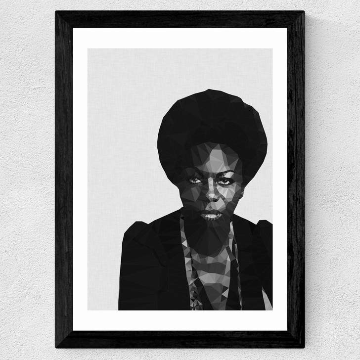 Nina Simone Wide Black Frame