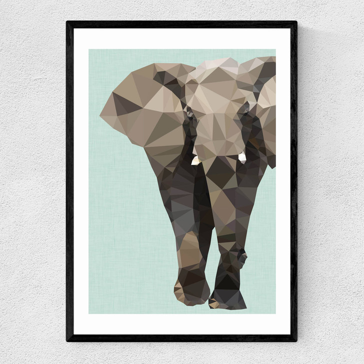 Elephant by Studio Cockatoo Narrow Black Frame Elephant by Studio Cockatoo Narrow Black Frame