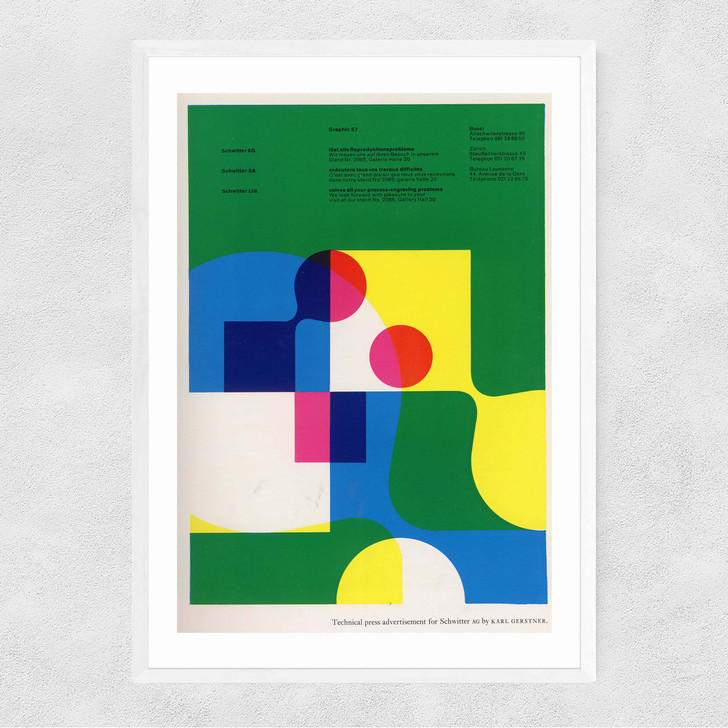 Penrose Annual 60 - Vintage Graphics Narrow White Frame Penrose Annual 60 - Vintage Graphics Narrow White Frame