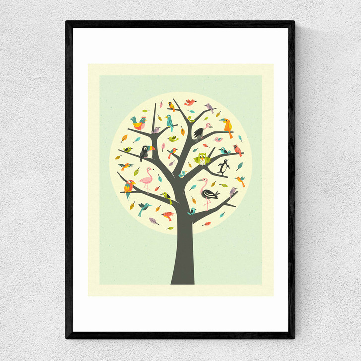 Tree of Life Narrow Black Frame