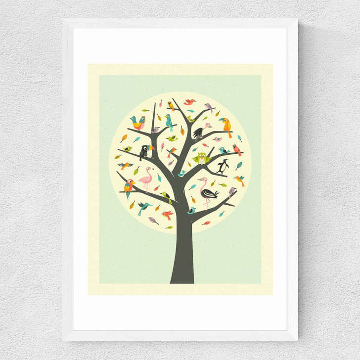 Tree of Life Medium White Frame