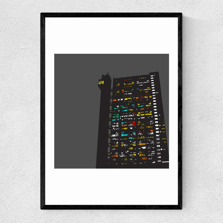 Trellick Tower Narrow Black Frame