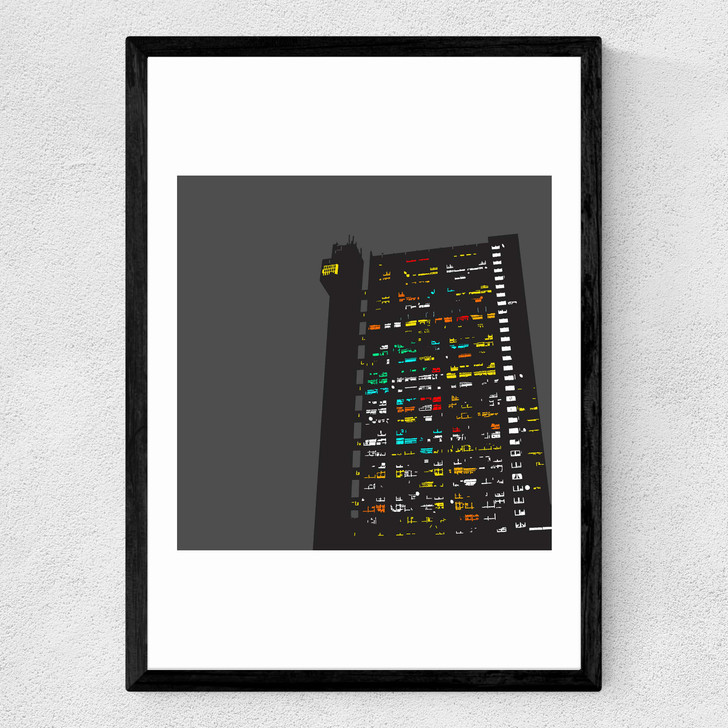 Trellick Tower Medium Black Frame