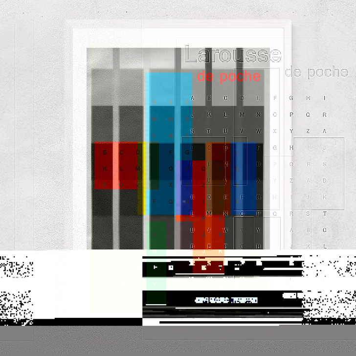 Fluoro Abstract Narrow White Frame Fluoro Abstract Narrow White Frame