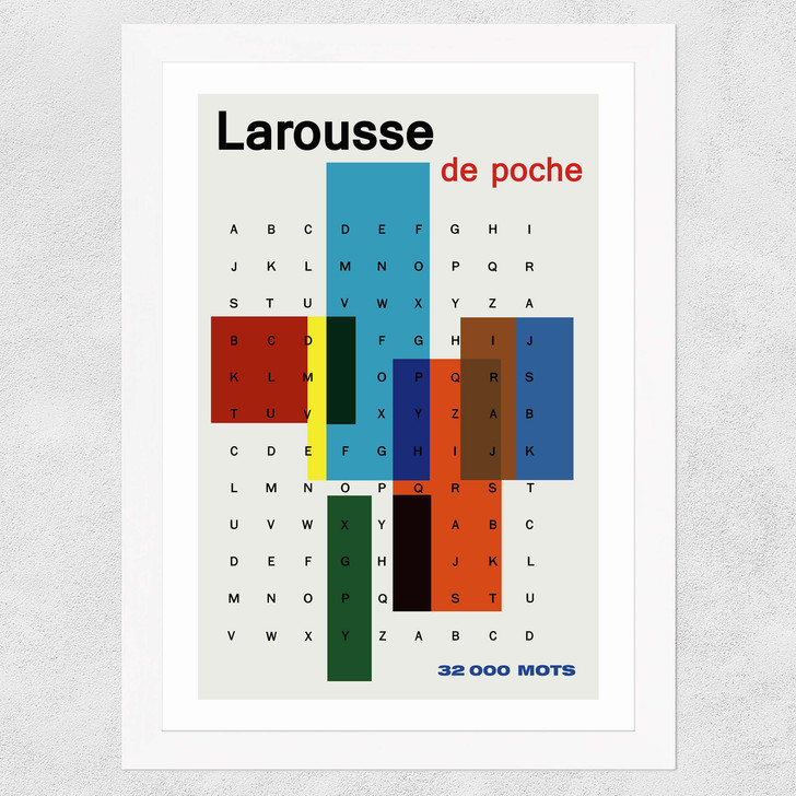 Larousse de Poche Wide White Frame