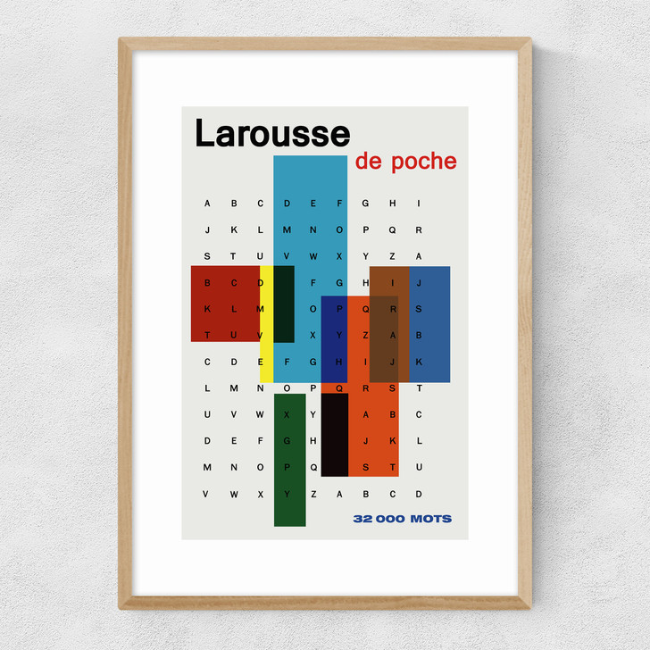 Larousse de Poche Narrow Oak Frame