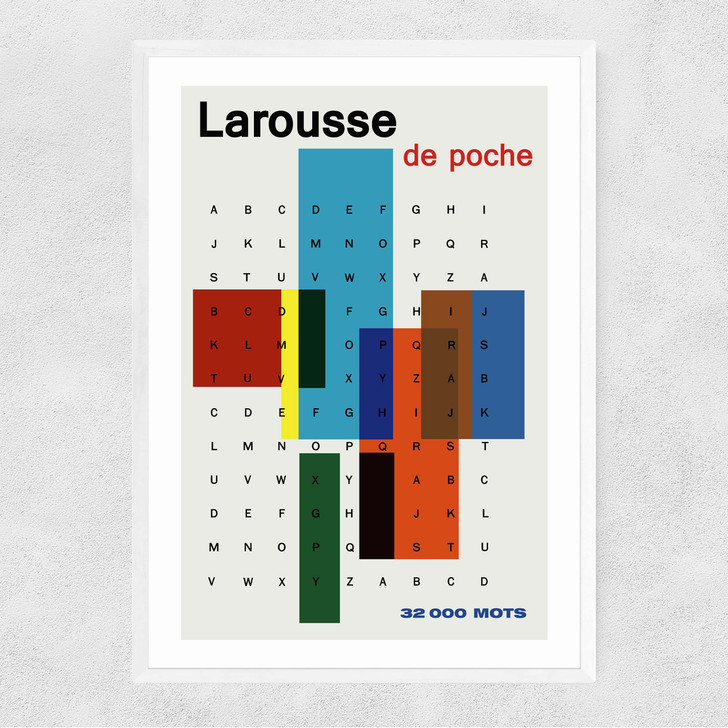 Larousse de Poche Narrow White Frame