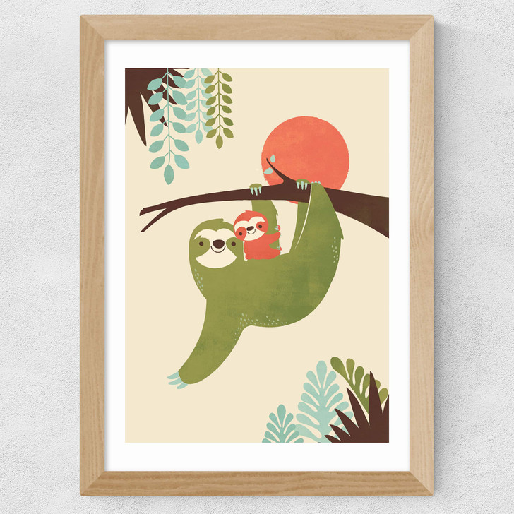 Mama Sloth Wide Oak Frame Mama Sloth Wide Oak Frame