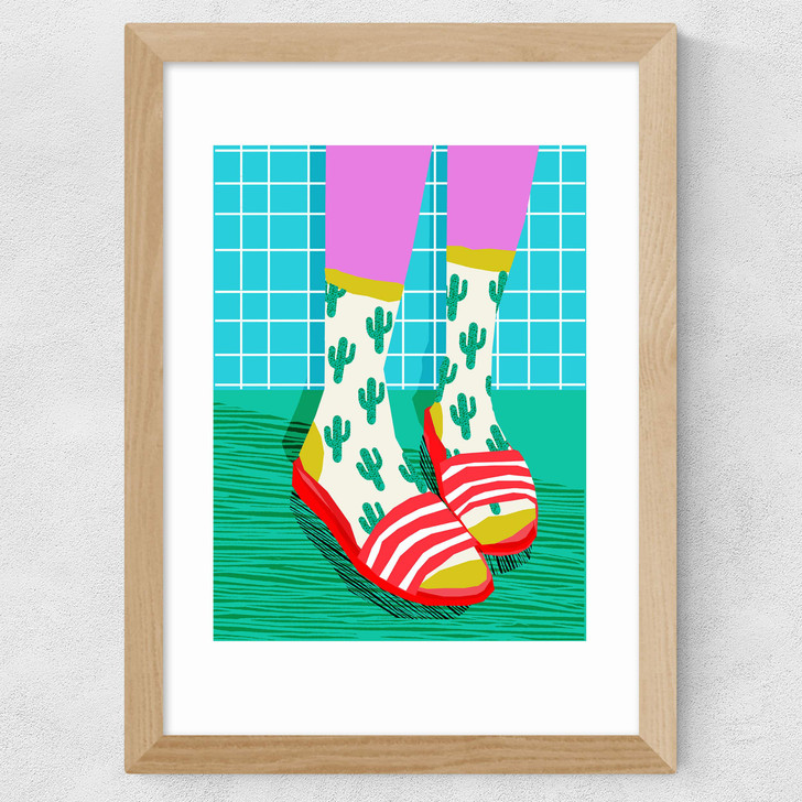 Sliders Wide Oak Frame Sliders Wide Oak Frame