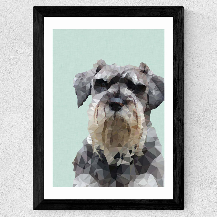 Schnauzer Wide Black Frame Schnauzer Wide Black Frame