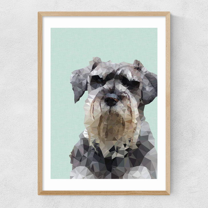 Schnauzer Narrow Oak Frame Schnauzer Narrow Oak Frame