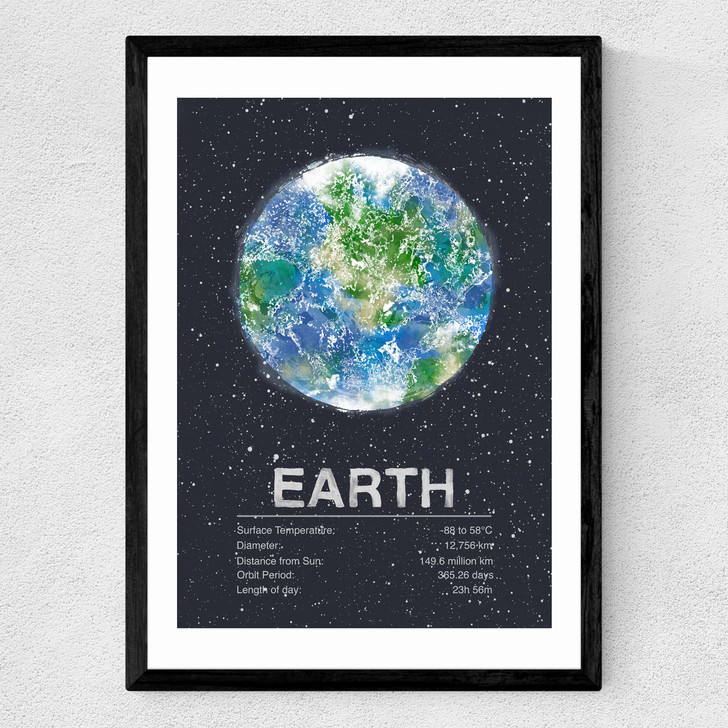 Earth by Tracie Andrews Medium Black Frame