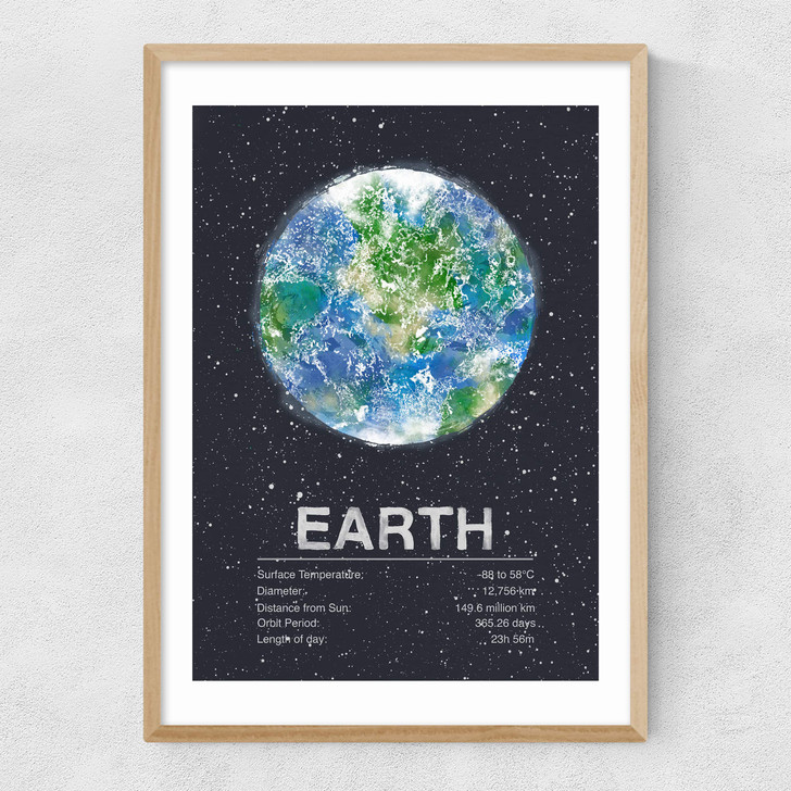 Earth by Tracie Andrews Narrow Oak Frame
