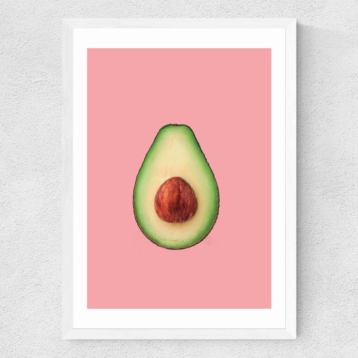 Avocado Medium White Frame Avocado Medium White Frame