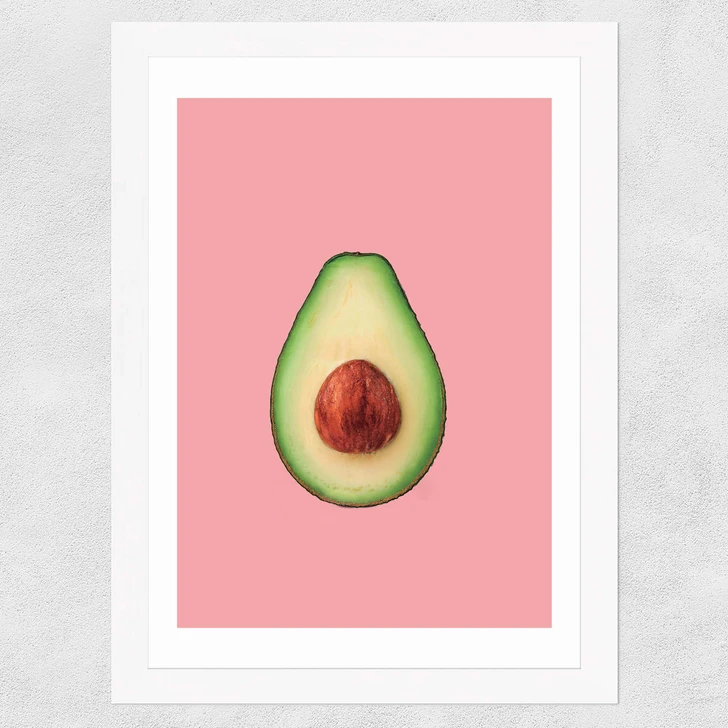 Avocado Wide White Frame