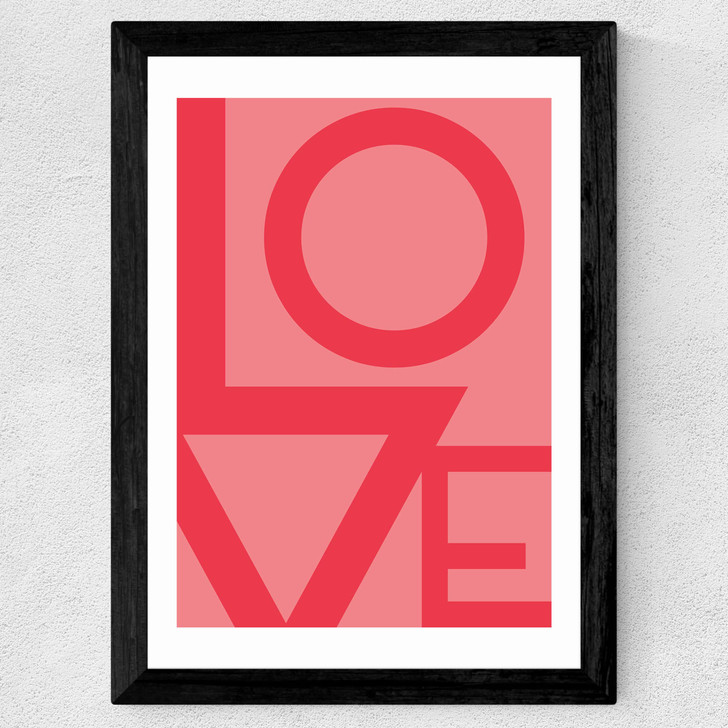 Love by Rafael Farias Wide Black Frame