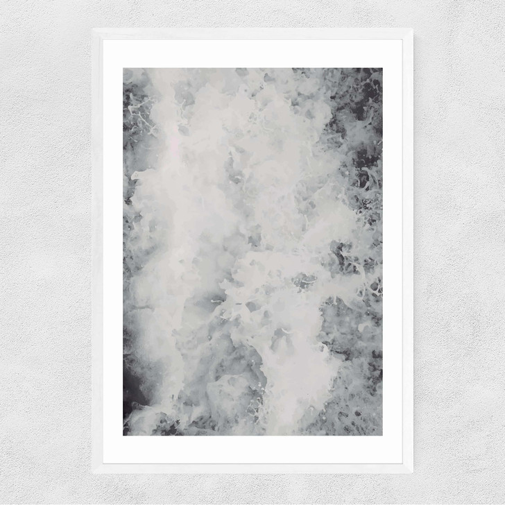 Sea Foam Narrow White Frame Sea Foam Narrow White Frame