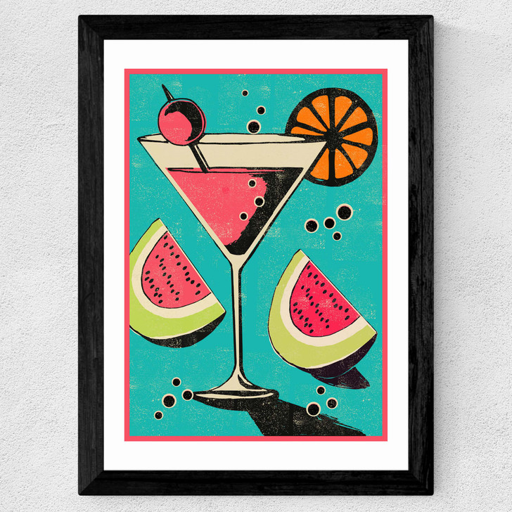 Miami Cocktail Wide Black Frame Miami Cocktail Wide Black Frame