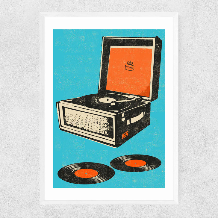 Record Player Narrow White Frame Record Player Narrow White Frame