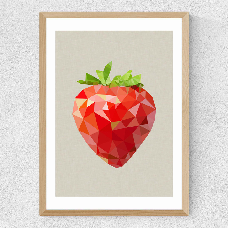 Strawberry Medium Oak Frame Strawberry Medium Oak Frame