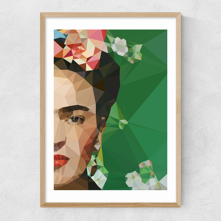 Frida Crop Narrow Oak Frame