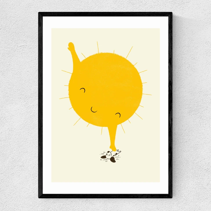 Belly Rub Narrow Black Frame