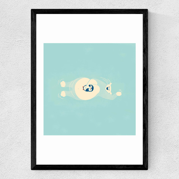 Floating Medium Black Frame Floating Medium Black Frame