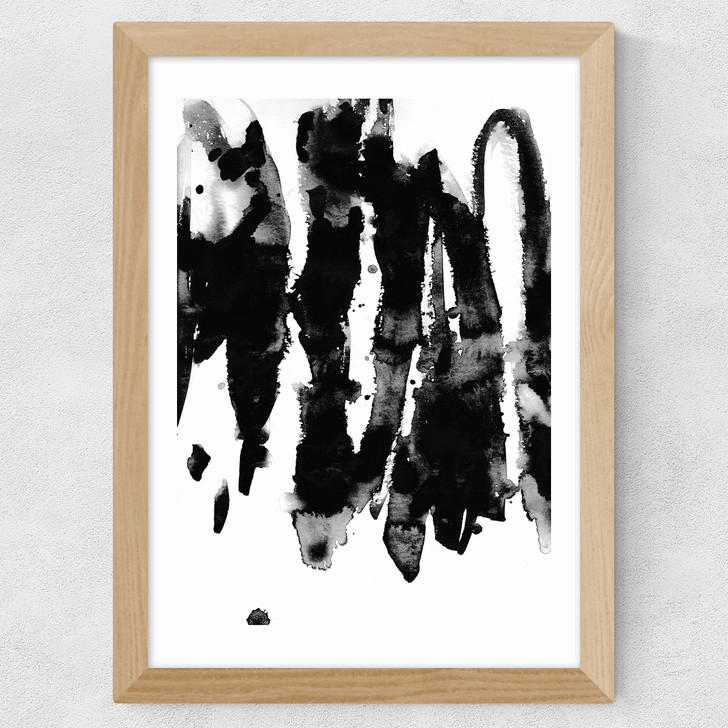 Watercolours 1 Wide Oak Frame Watercolours 1 Wide Oak Frame