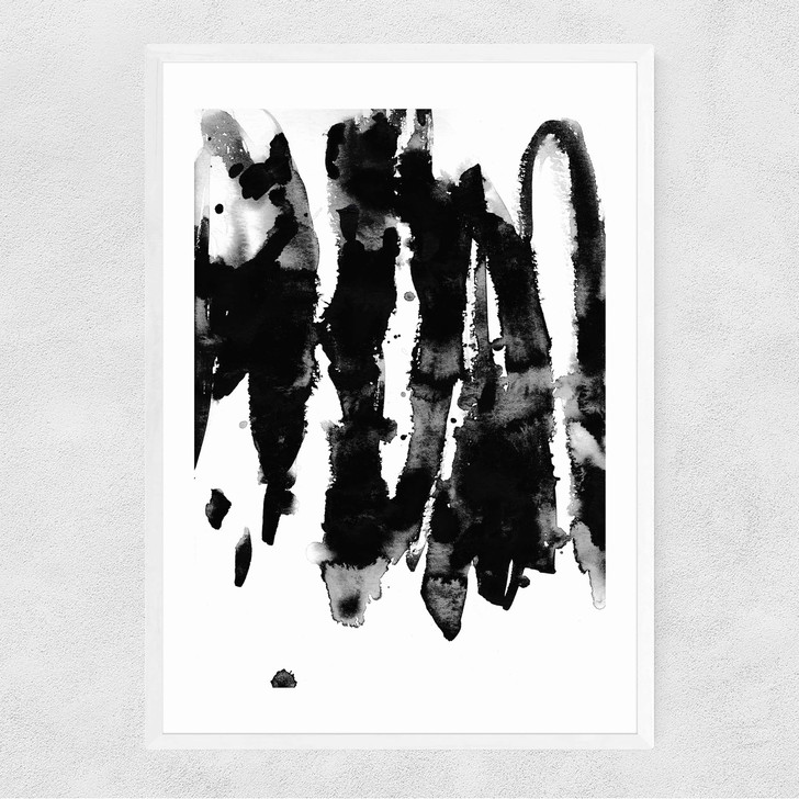 Watercolours 1 Narrow White Frame Watercolours 1 Narrow White Frame