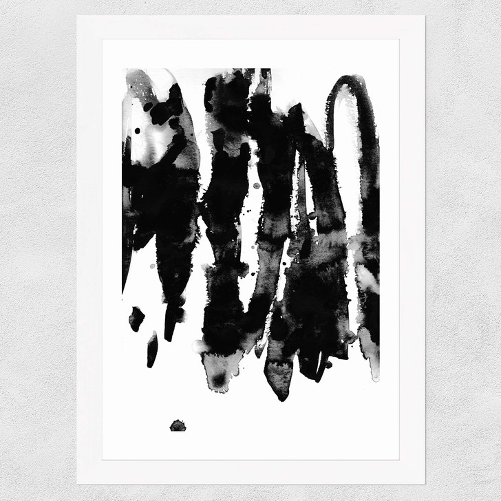 Watercolours 1 Wide White Frame Watercolours 1 Wide White Frame