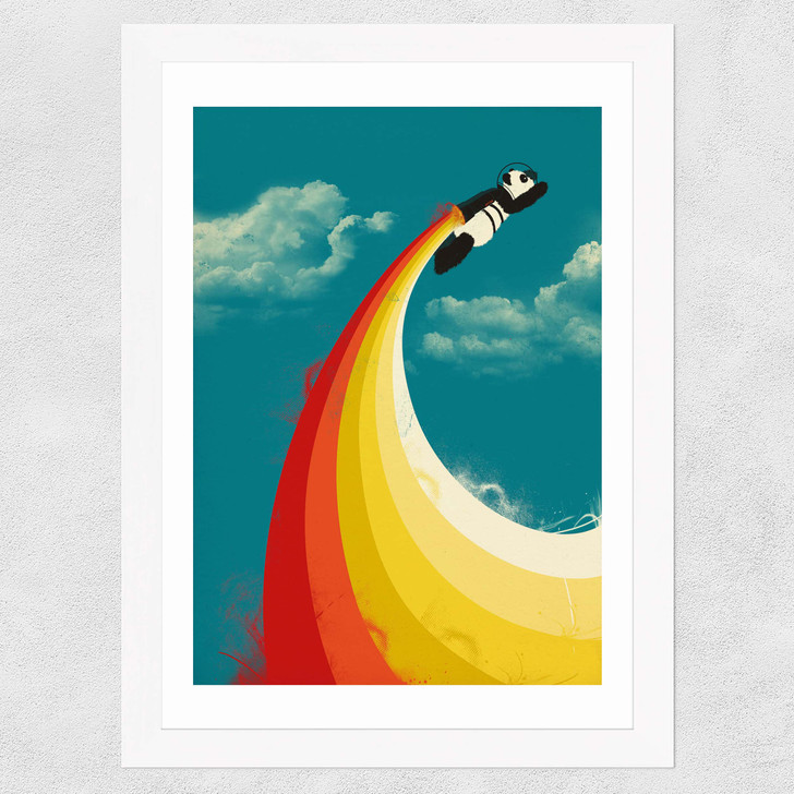 Panda Express Wide White Frame