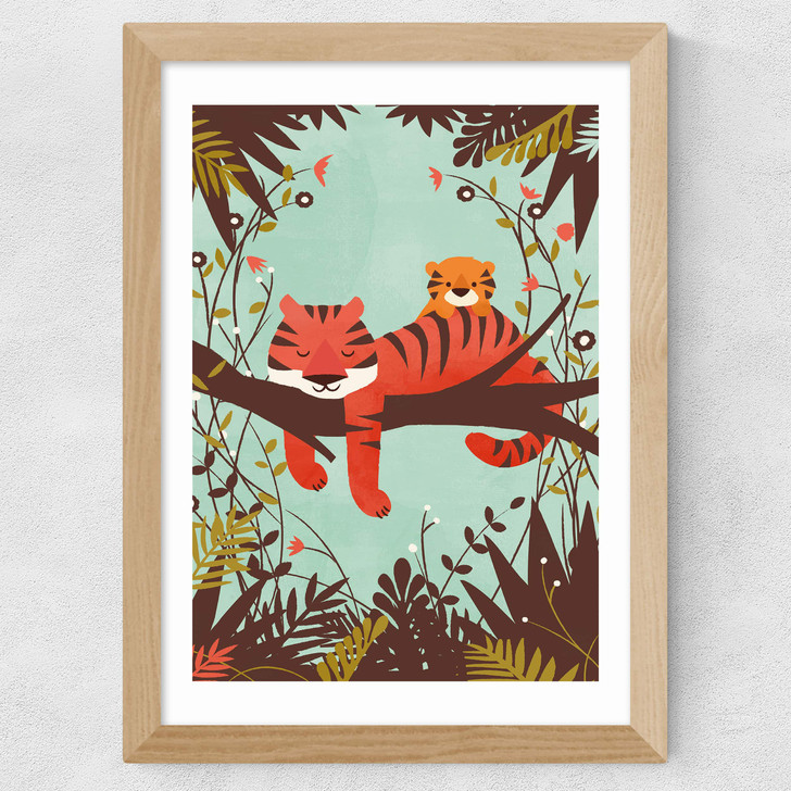 Sleeping Tiger Wide Oak Frame Sleeping Tiger Wide Oak Frame