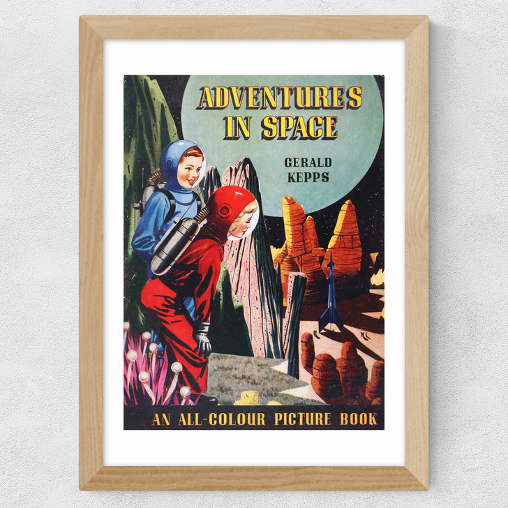 Adventures in Space Wide Oak Frame
