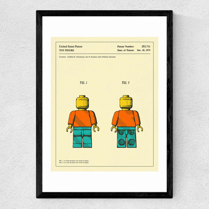 Toy Figure Medium Black Frame