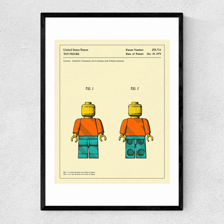 Toy Figure Narrow Black Frame