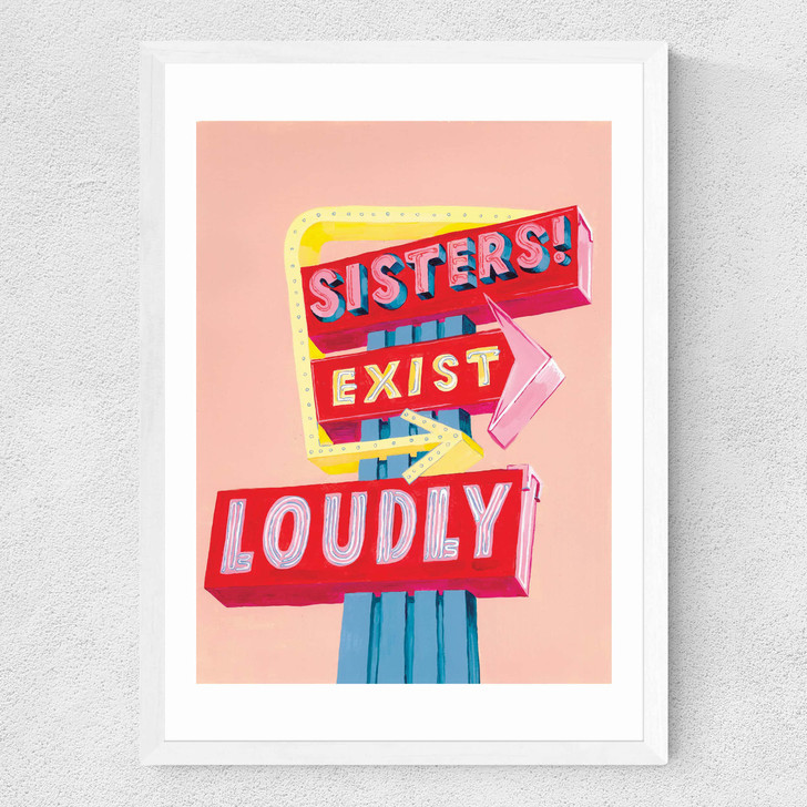 Exist Loudly Medium White Frame Exist Loudly Medium White Frame