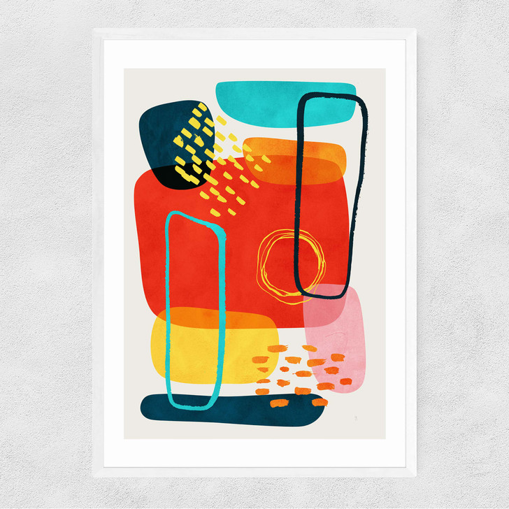 Ferra Narrow White Frame