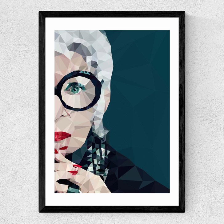 Iris Apfel Medium Black Frame