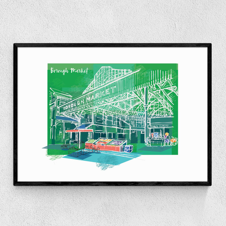 Borough Market by Rocket 68 Narrow Black Frame