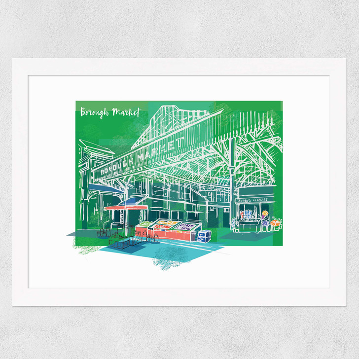 Borough Market by Rocket 68 Wide White Frame