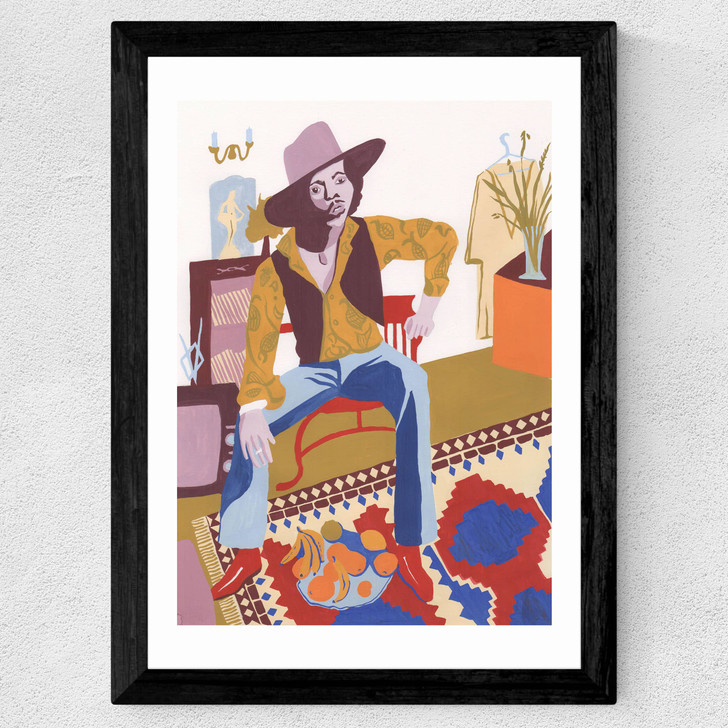 Hendrix at Home Wide Black Frame Hendrix at Home Wide Black Frame