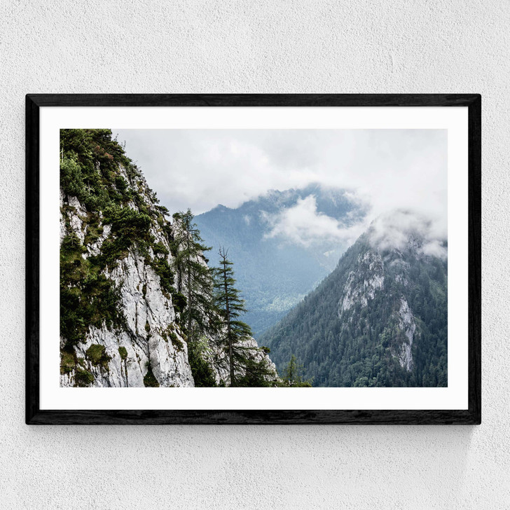 Mountains Medium Black Frame
