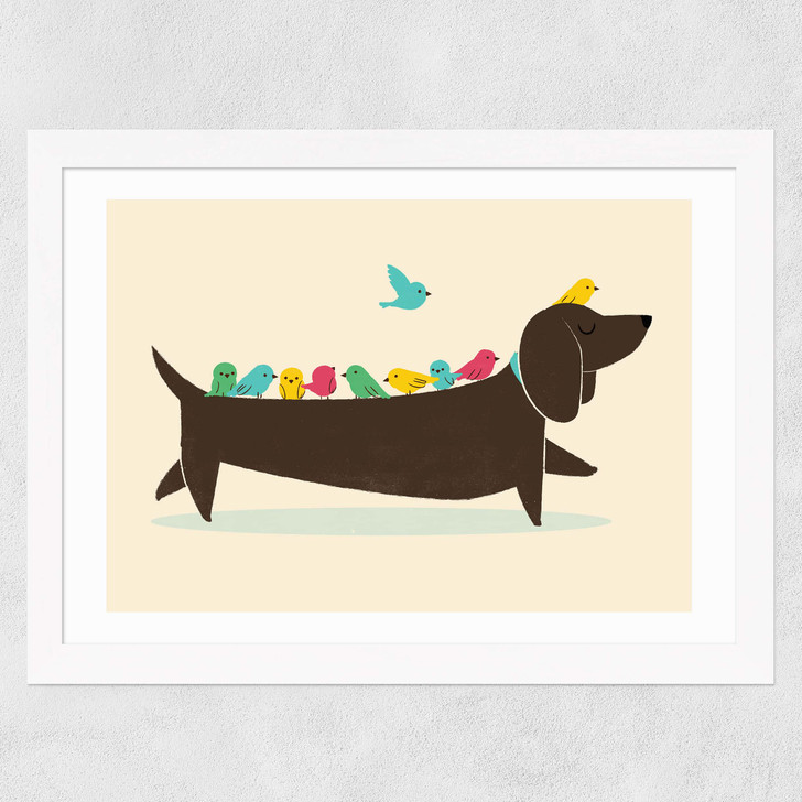 Bird Dog Wide White Frame