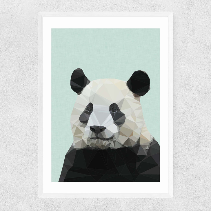 Panda by Studio Cockatoo Narrow White Frame Panda by Studio Cockatoo Narrow White Frame