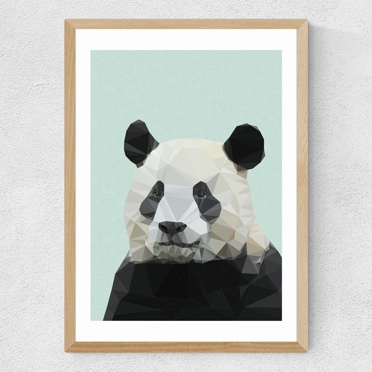 Panda by Studio Cockatoo Medium Oak Frame