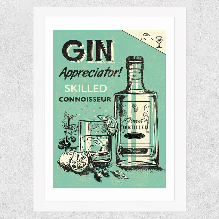 Gin Wide White Frame