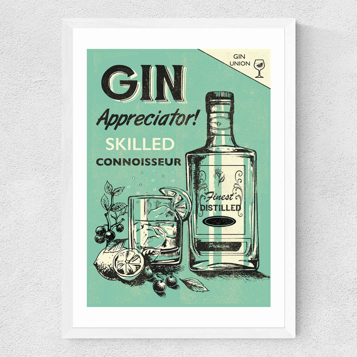 Gin Medium White Frame